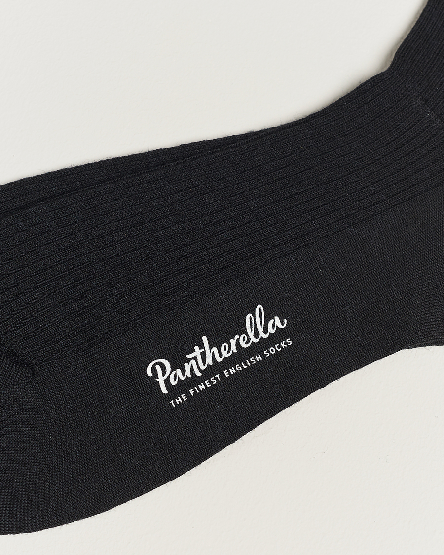 Herren | Stilsegment Formal | Pantherella | Naish Merino/Nylon Sock Black