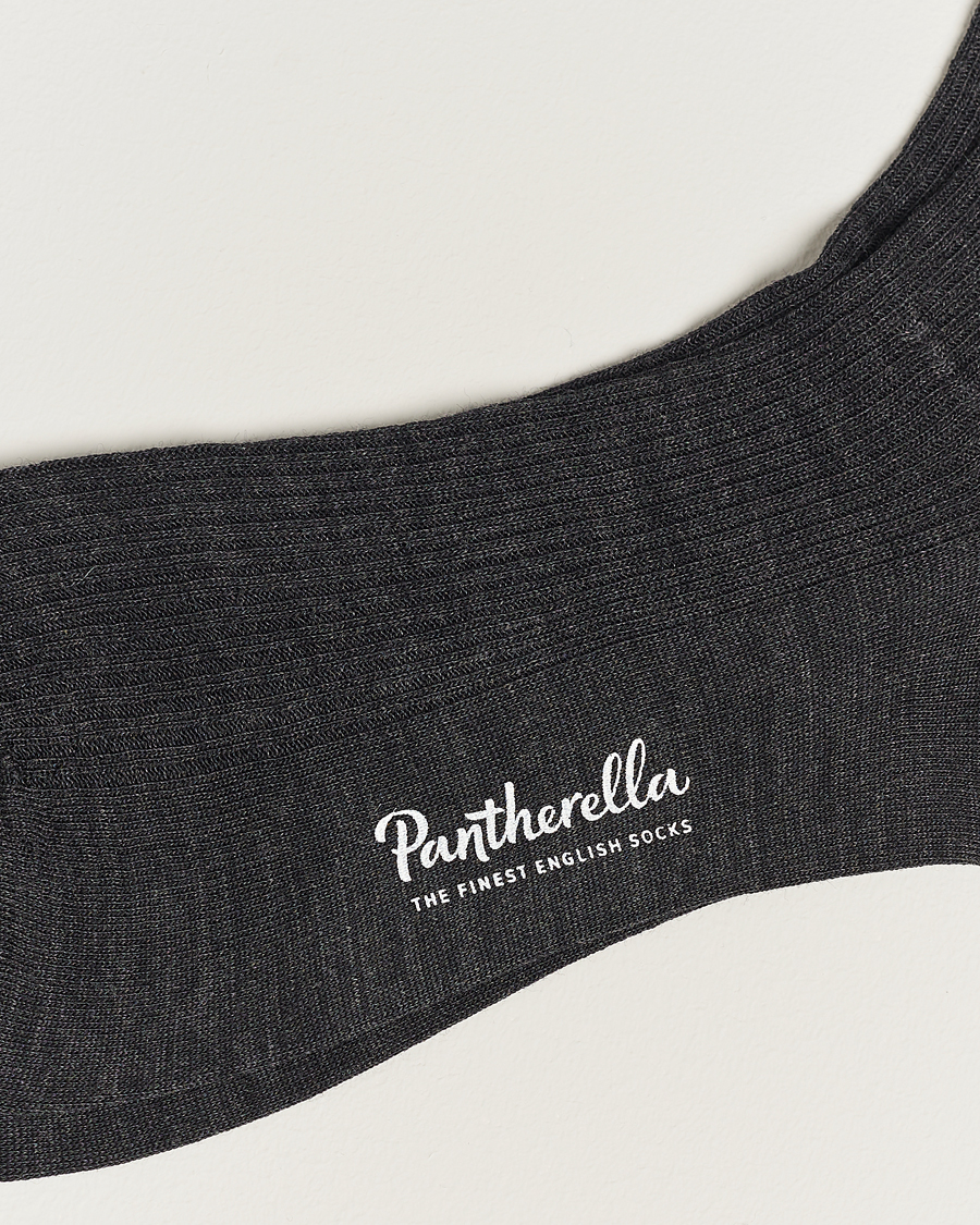Herren | Best of British | Pantherella | Naish Merino/Nylon Sock Charcoal