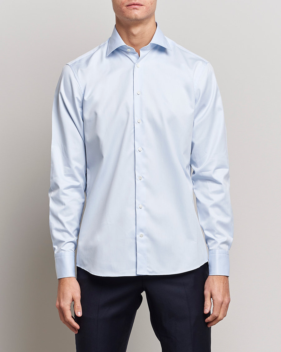 Herren | Hemden | Stenströms | Fitted Body Shirt Blue
