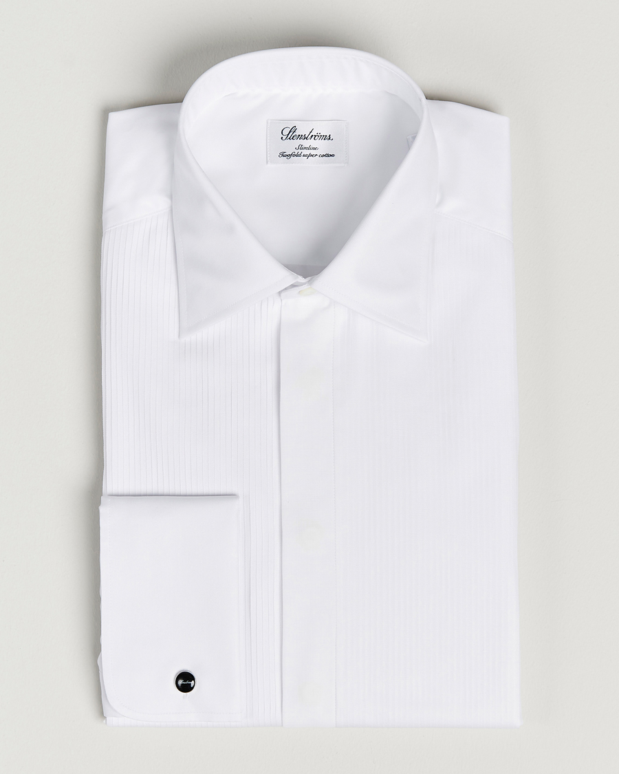 Herren | Hemden | Stenströms | Slimline Smoking Shirt White