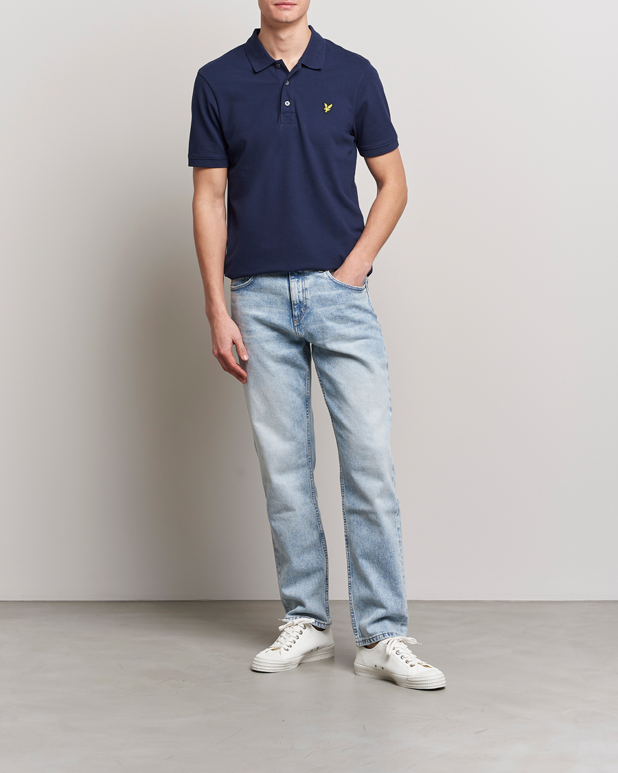 Herren | Poloshirts | Lyle & Scott | Plain Pique Polo Dark Navy