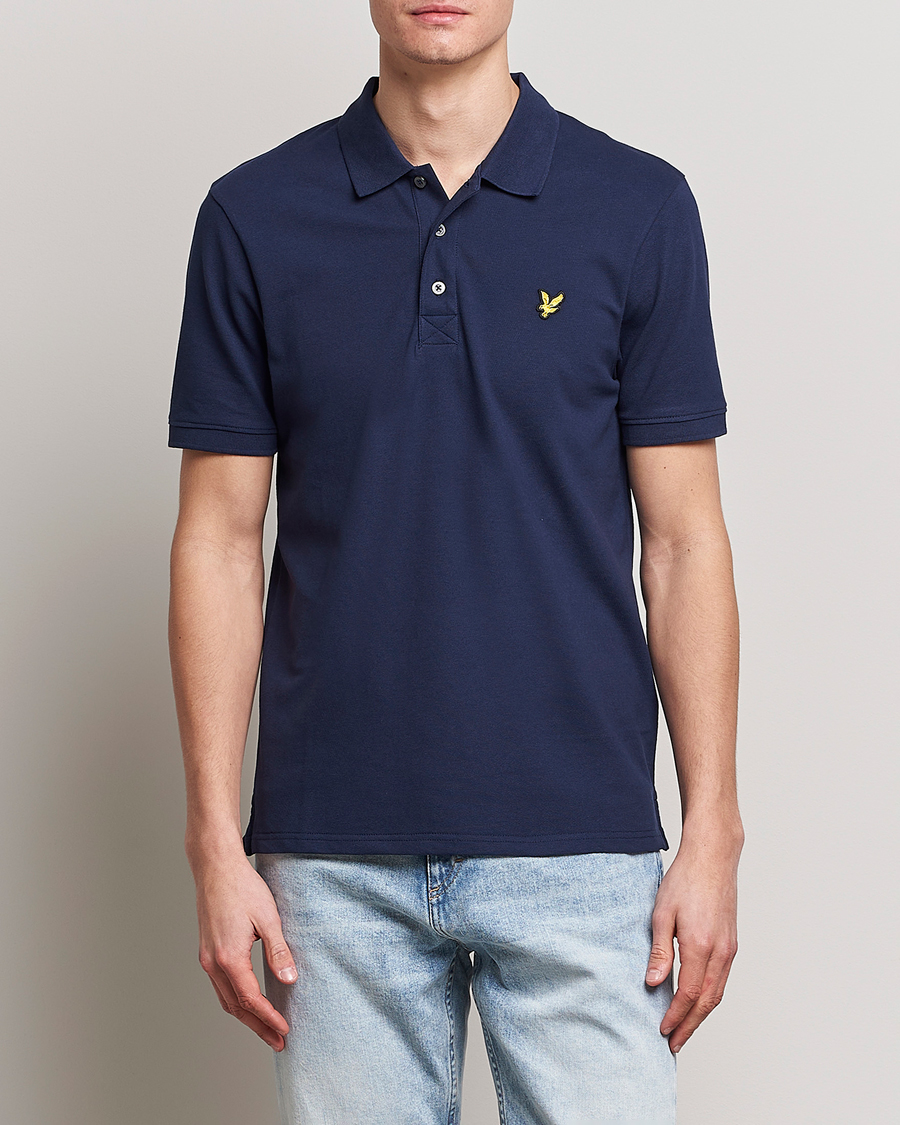 Herren | Poloshirts | Lyle & Scott | Plain Pique Polo Dark Navy