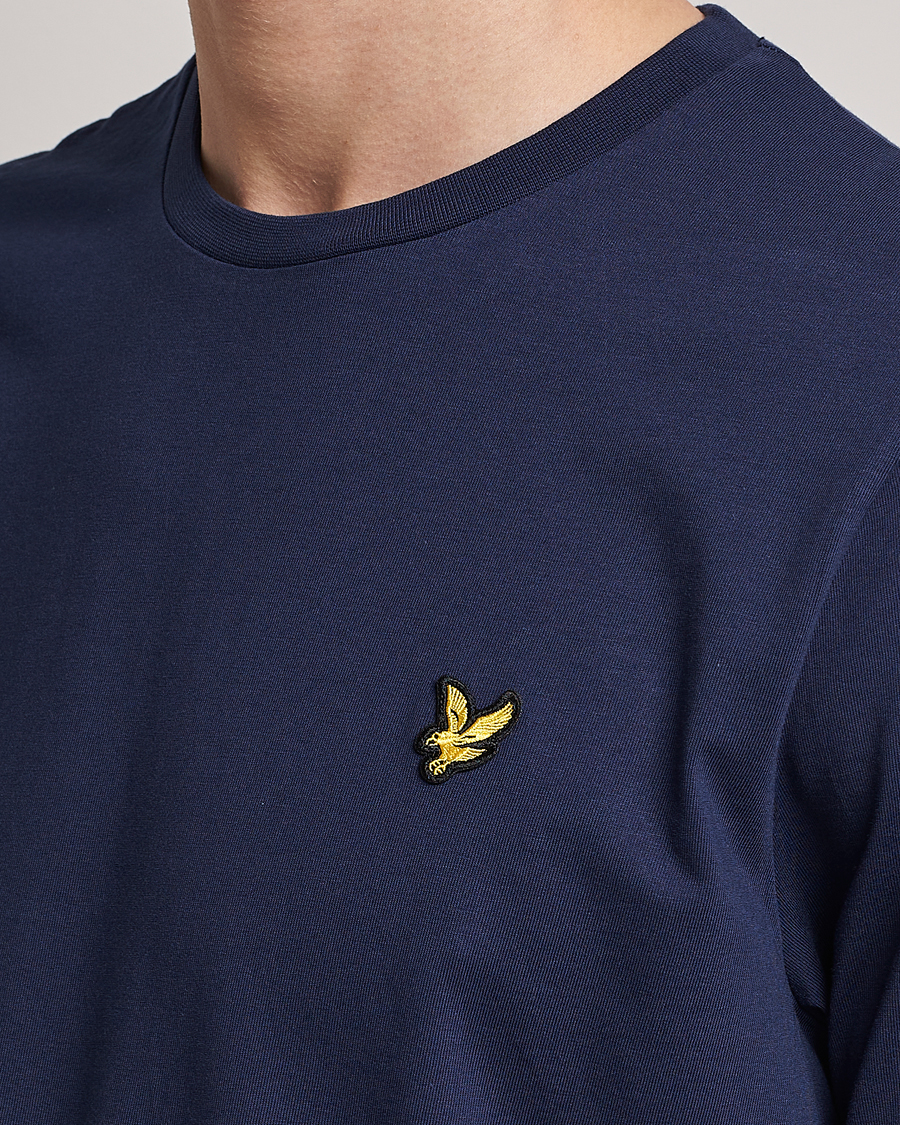 Herren | T-Shirts | Lyle & Scott | Crew Neck Organic Cotton T-Shirt Dark Navy