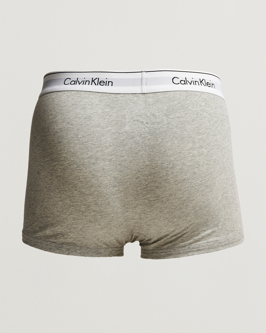 Herren | Calvin Klein | Calvin Klein | Modern Cotton Stretch Trunk Heather Grey/Black