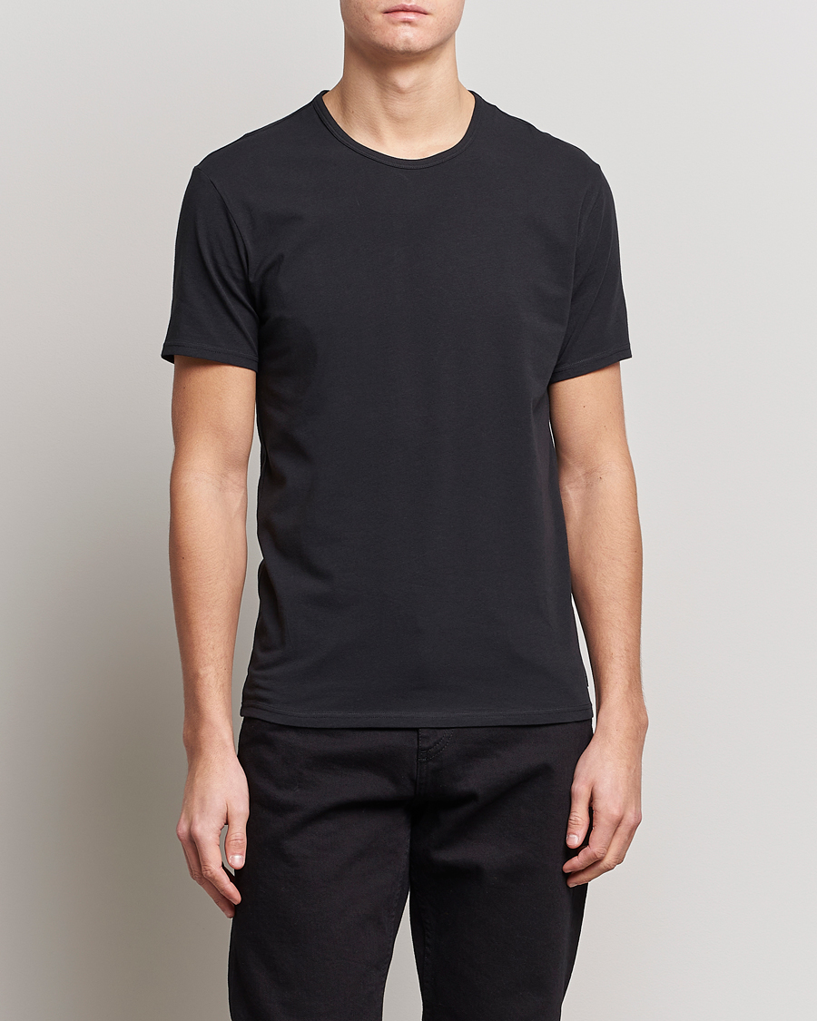 Herren | T-Shirts | Calvin Klein | Cotton Crew Neck Tee 2- Pack Black