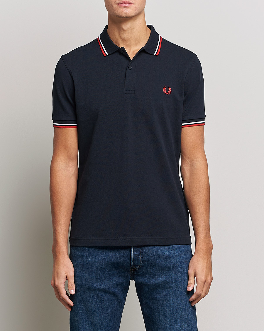 Herren | Kleidung | Fred Perry | Twin Tipped Polo Shirt Navy