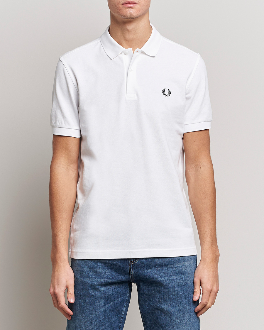 Herren | Best of British | Fred Perry | Plain Polo White