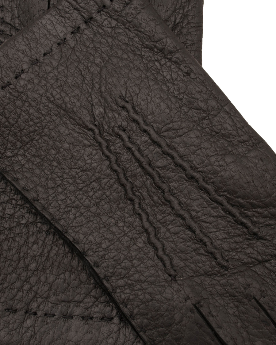Herren | Hestra Peccary Handsewn Unlined Glove Black | Hestra | Peccary Handsewn Unlined Glove Black