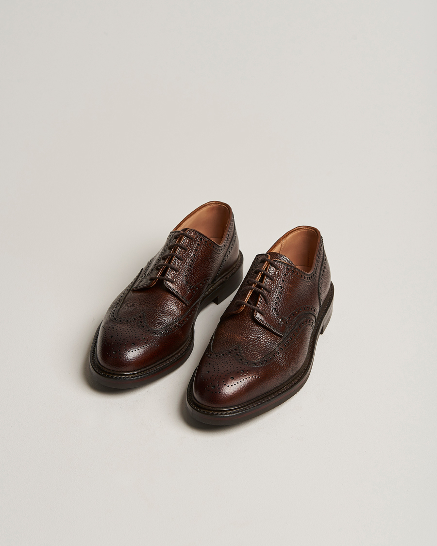 Herren | Crockett & Jones Pembroke Derbys Dark Brown Grained Calf UK7 - EU41 | Crockett & Jones | Pembroke Derbys Dark Brown Grained Calf UK7 - EU41