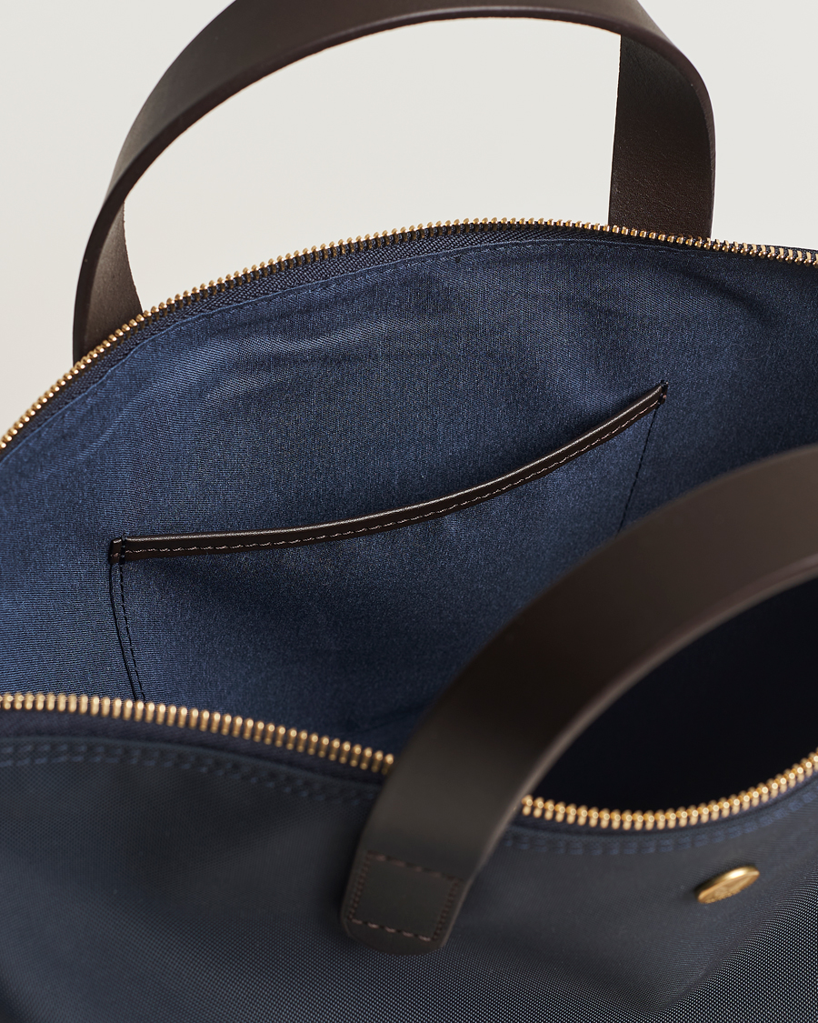 Herren | Taschen | Mismo | M/S Canvas Shopper Navy/Dark Brown