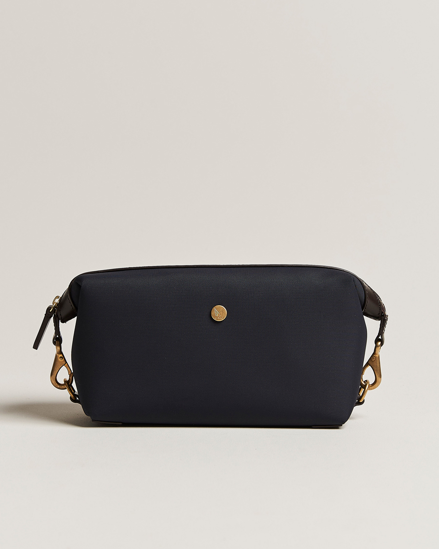 Herren | Taschen | Mismo | M/S Nylon Washbag Navy/Dark Brown