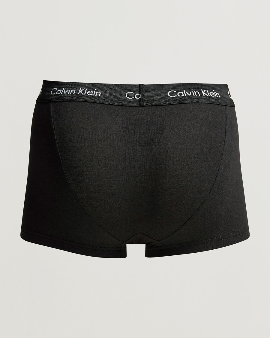 Herren | Calvin Klein | Calvin Klein | Cotton Stretch Low Rise Trunk 3-pack Blue/Black/Cobolt