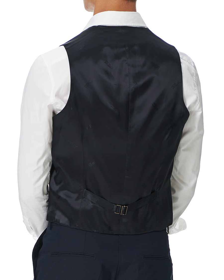 Herren | Sakkos | Oscar Jacobson | Carlo Waistcoat Navy