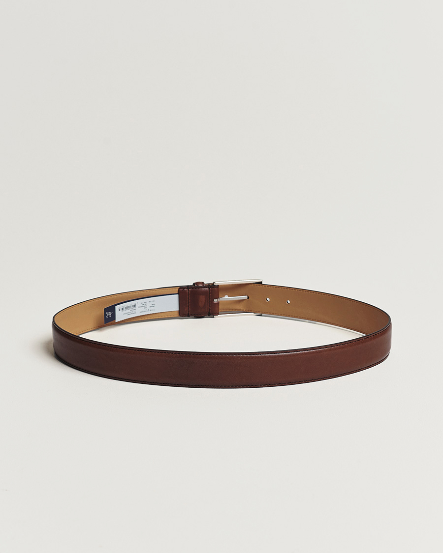 Herren | Gürtel | Tiger of Sweden | Helmi Leather 3,5 cm Belt Brown