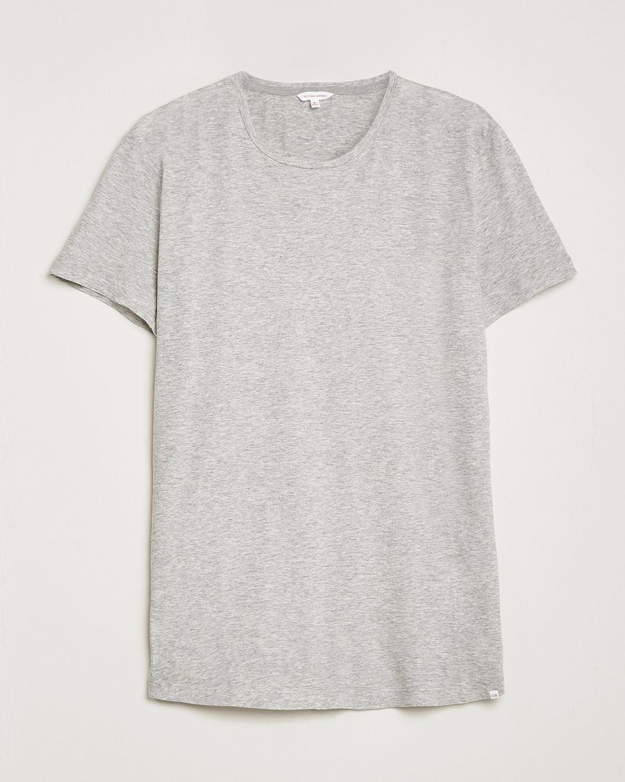 Herren | T-Shirts | Orlebar Brown | OB Crew Neck Tee Mid Grey Melange
