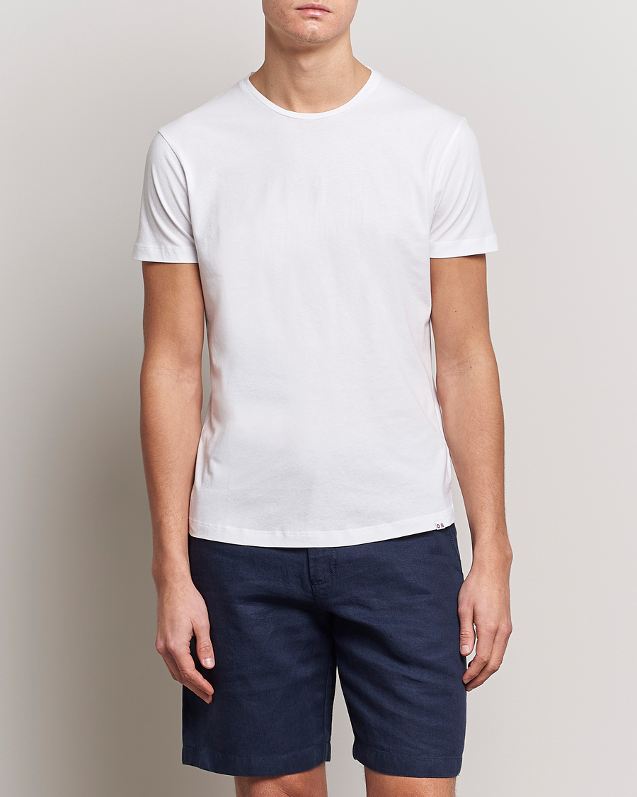 Herren | Weiße T-Shirts | Orlebar Brown | OB Crew Neck Tee White
