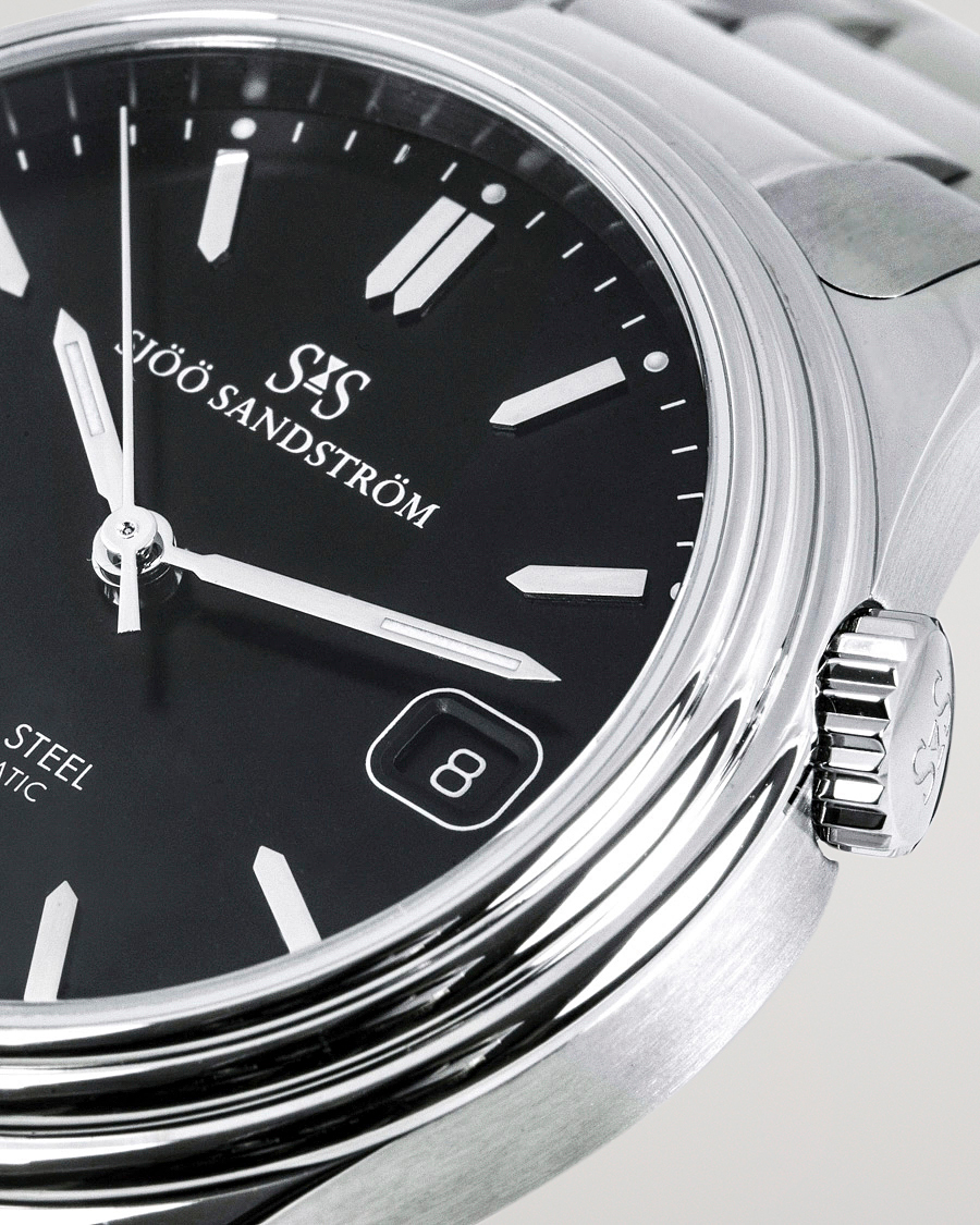 Herren | Sjöö Sandström Royal Steel Classic 36mm Black with Steel | Sjöö Sandström | Royal Steel Classic 36mm Black with Steel