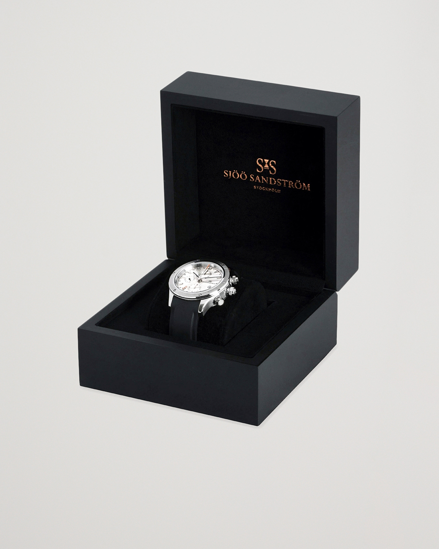 Herren | Sjöö Sandström UTC Extreme 44,2mm Silver and Black Rubber | Sjöö Sandström | UTC Extreme 44,2mm Silver and Black Rubber