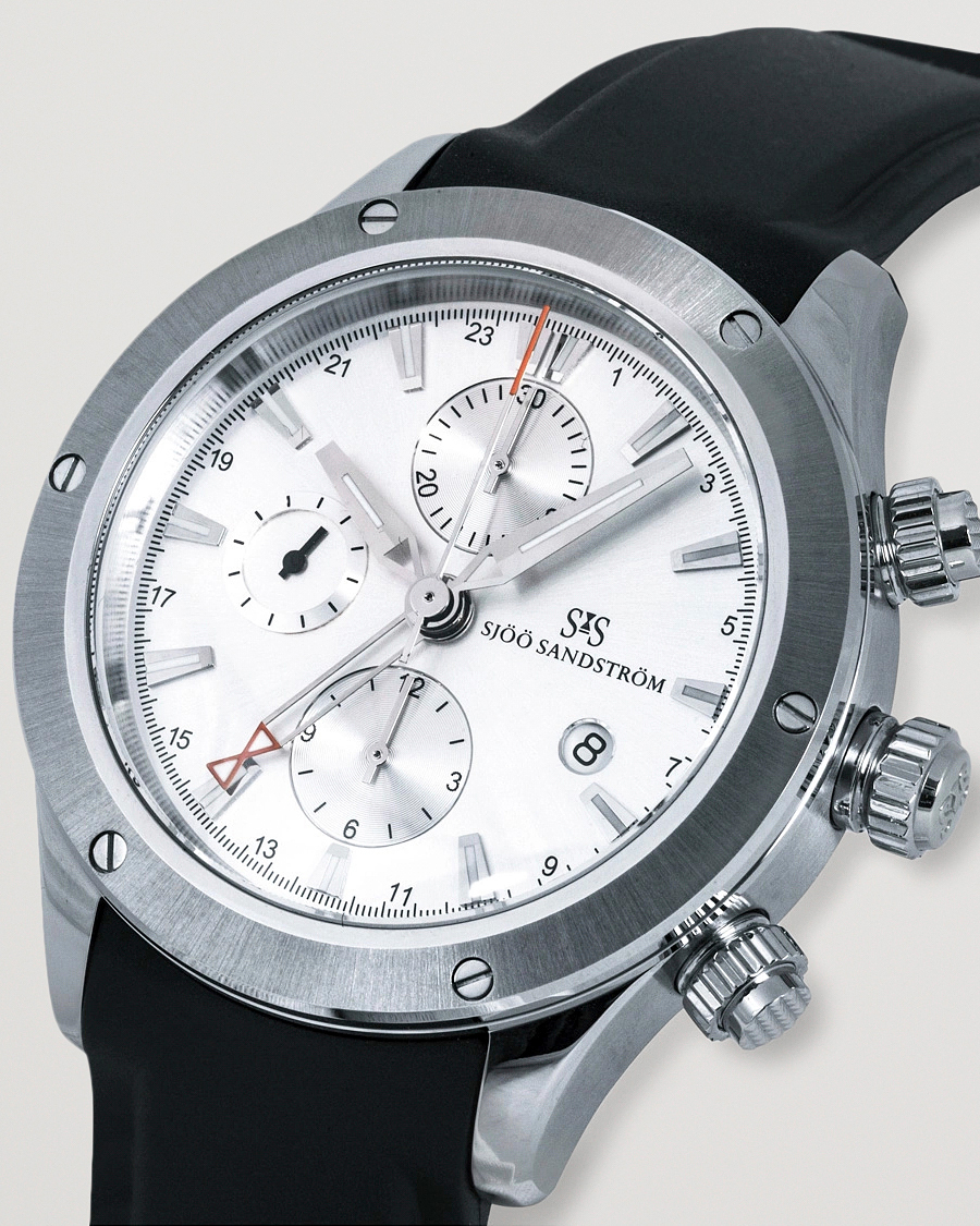 Herren | Sjöö Sandström UTC Extreme 44,2mm Silver and Black Rubber | Sjöö Sandström | UTC Extreme 44,2mm Silver and Black Rubber