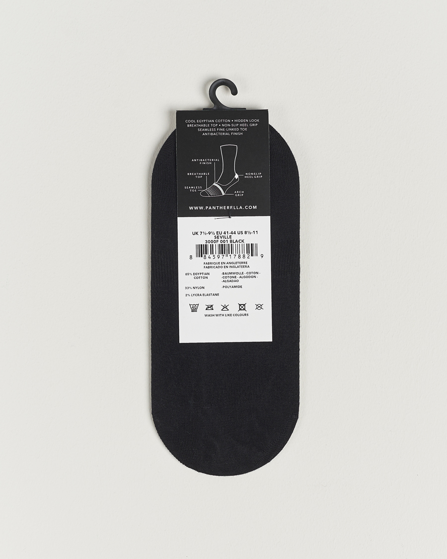 Herren | Kategorie | Pantherella | Footlet Cotton/Nylon Sock Black