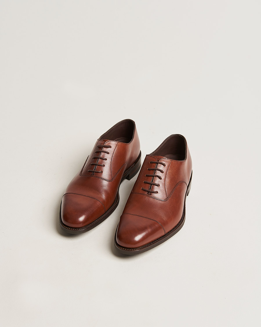Herren | Handgefertigte Schuhe - Schuhspanner inklusive | Loake 1880 | Aldwych Single Dainite Oxford Brown Calf
