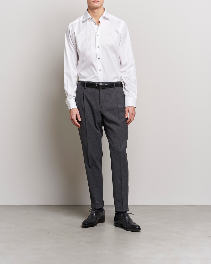 Herren | Kategorie | Eton | Contemporary Fit Signature Twill Shirt White