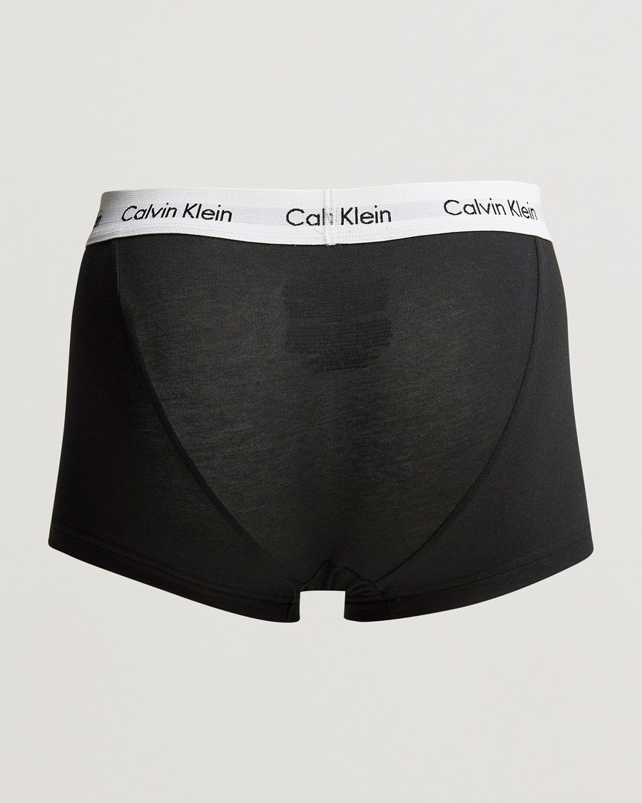 Herren | Calvin Klein | Calvin Klein | Cotton Stretch Low Rise Trunk 3-Pack Black/White/Grey