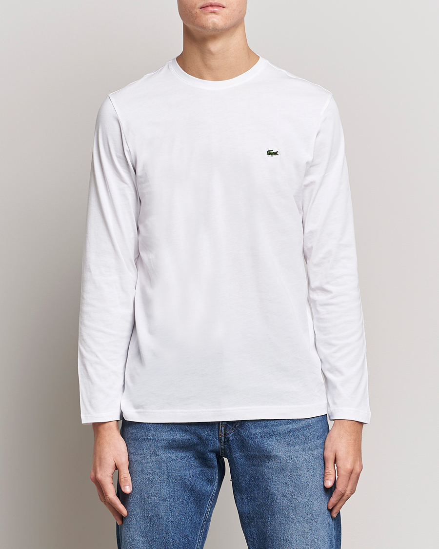 Herren | Lacoste | Lacoste | Long Sleeve Crew Neck T-Shirt White