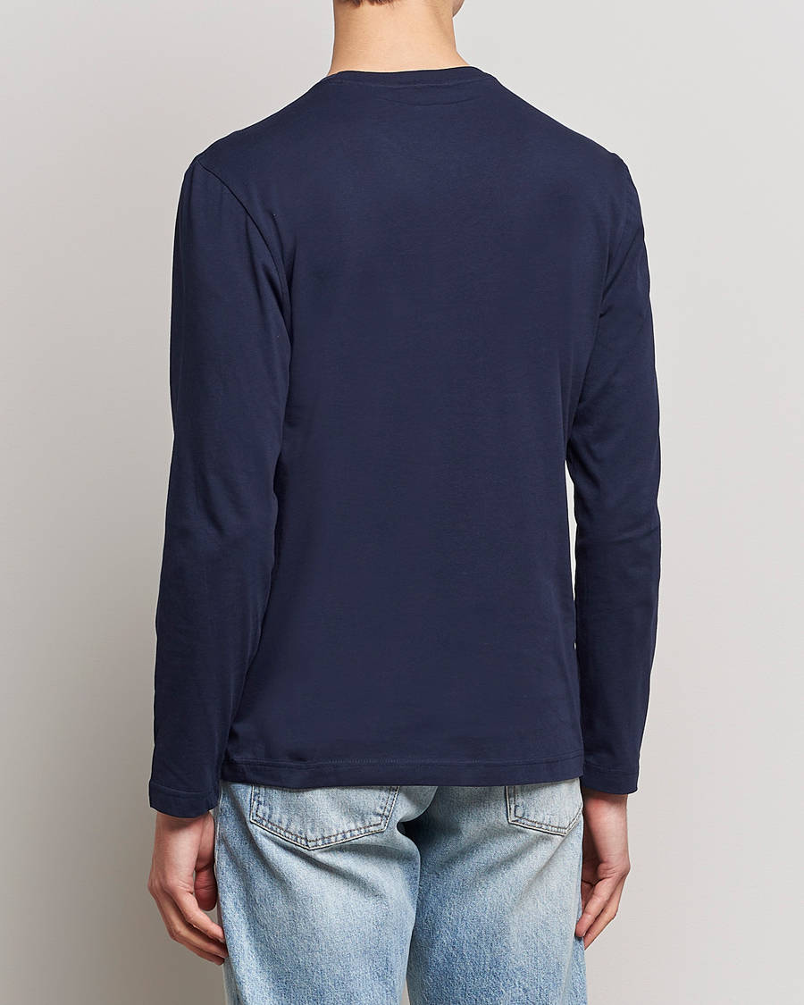 Herren | T-Shirts | Lacoste | Long Sleeve Crew Neck T-Shirt Navy