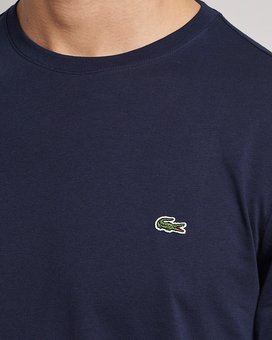 Herren | T-Shirts | Lacoste | Long Sleeve Crew Neck T-Shirt Navy