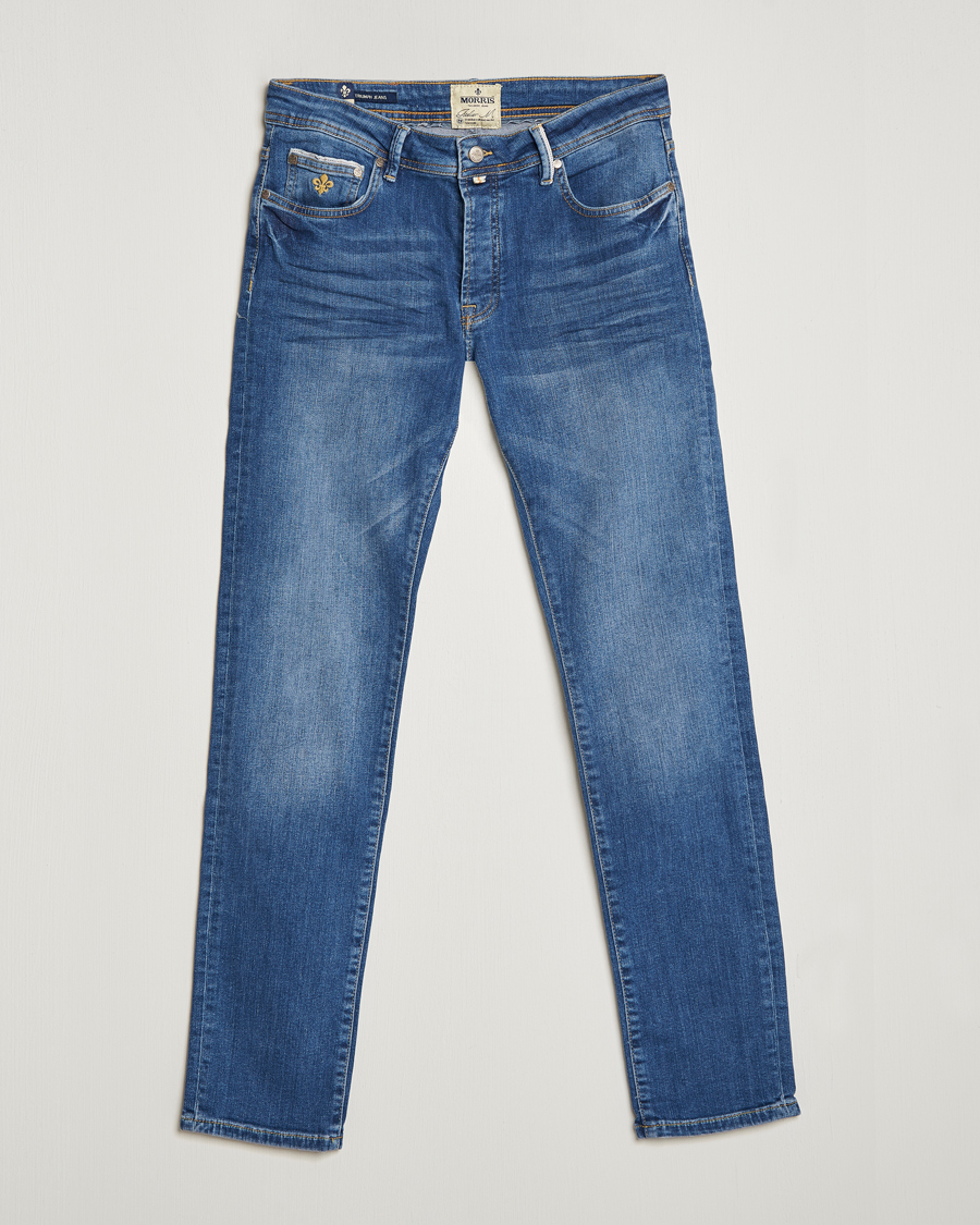 Herren | Jeans | Morris | Triumph Slim Fit Stretch Jeans Mid Blue
