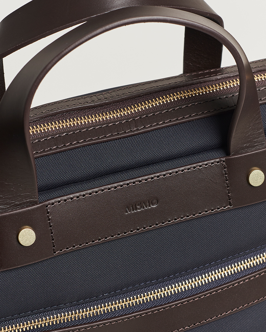 Herren | Taschen | Mismo | M/S Nylon Office Navy/Dark Brown