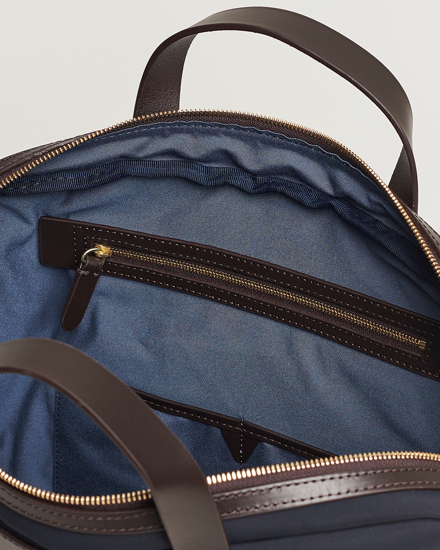 Herren | Taschen | Mismo | M/S Nylon Office Navy/Dark Brown