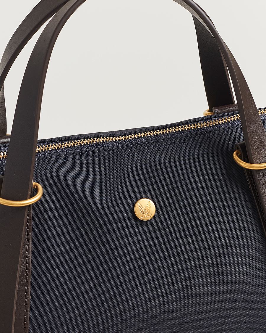 Herren | Mismo M/S Nylon Day Pack Navy/Dark Brown | Mismo | M/S Nylon Day Pack Navy/Dark Brown