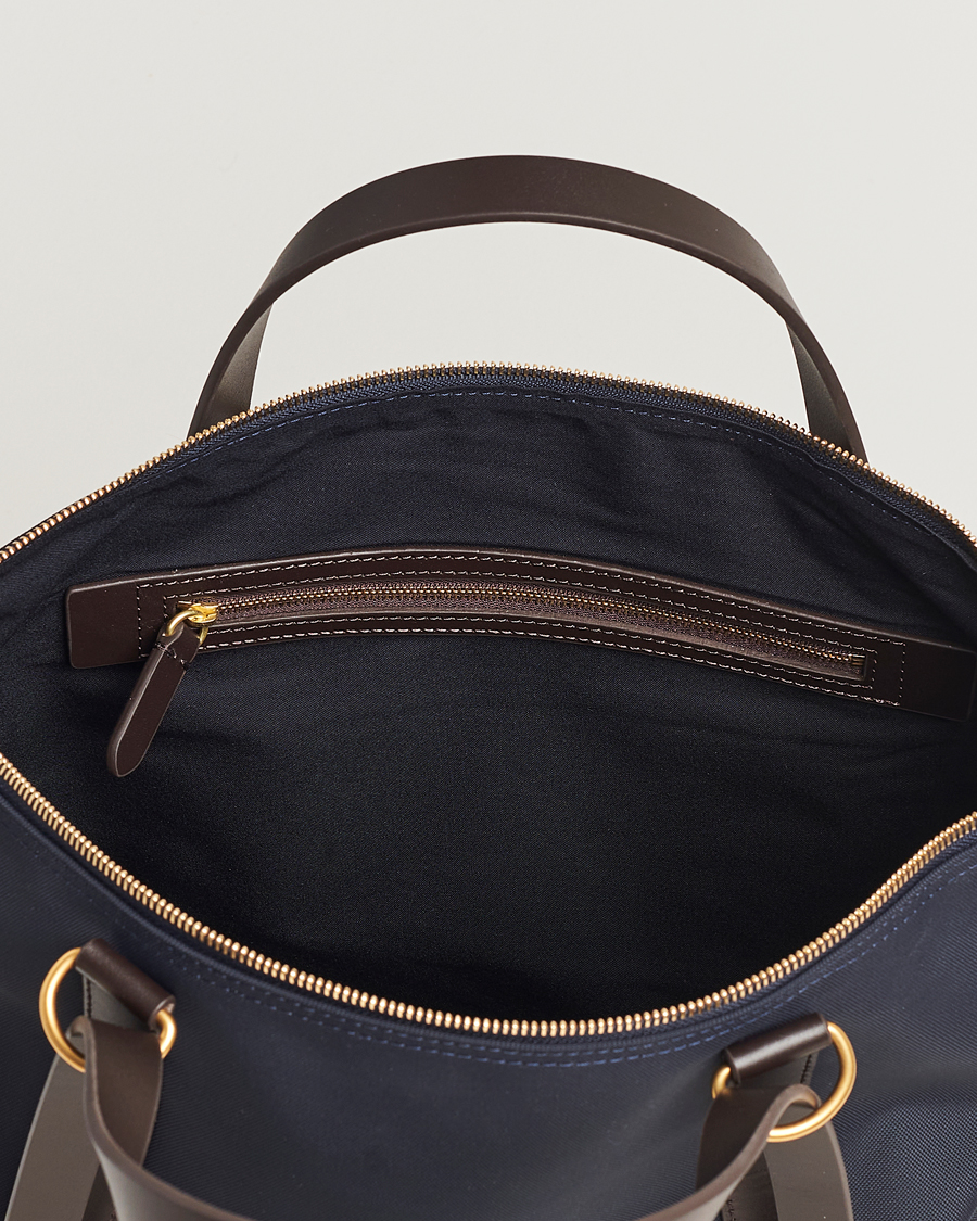 Herren | Mismo M/S Nylon Day Pack Navy/Dark Brown | Mismo | M/S Nylon Day Pack Navy/Dark Brown