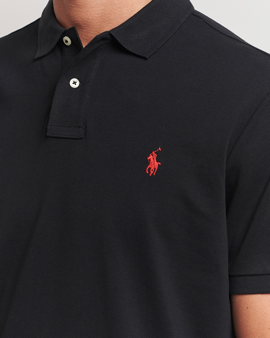 Polo Ralph Lauren Custom Slim Fit Polo Black bei Care of Carl