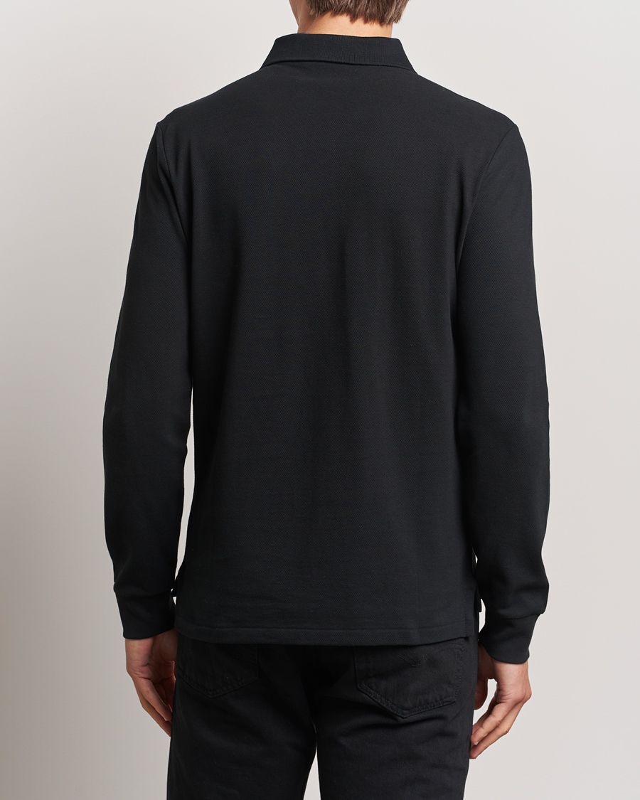Herren | Poloshirts | Polo Ralph Lauren | Custom Slim Fit Long Sleeve Polo Polo Black