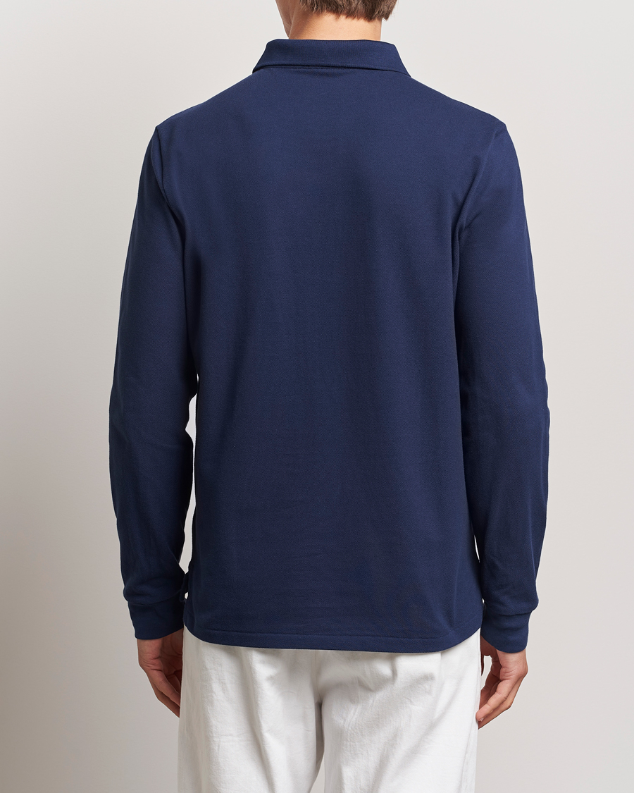 Herren | Poloshirts | Polo Ralph Lauren | Custom Slim Fit Long Sleeve Polo Newport Navy