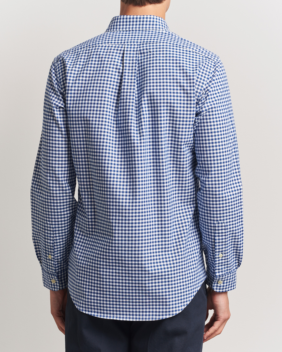 Herren | Hemden | Polo Ralph Lauren | Custom Fit Oxford Gingham Shirt Blue/White