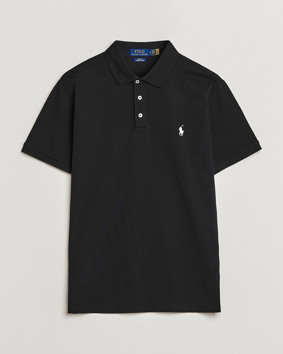 Herren | Poloshirts | Polo Ralph Lauren | Slim Fit Stretch Polo Black