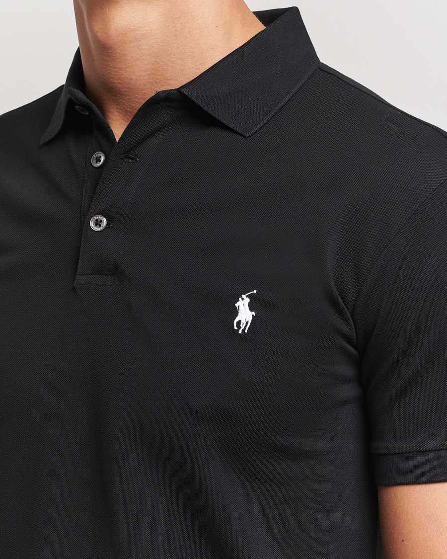 Herren | Poloshirts | Polo Ralph Lauren | Slim Fit Stretch Polo Black