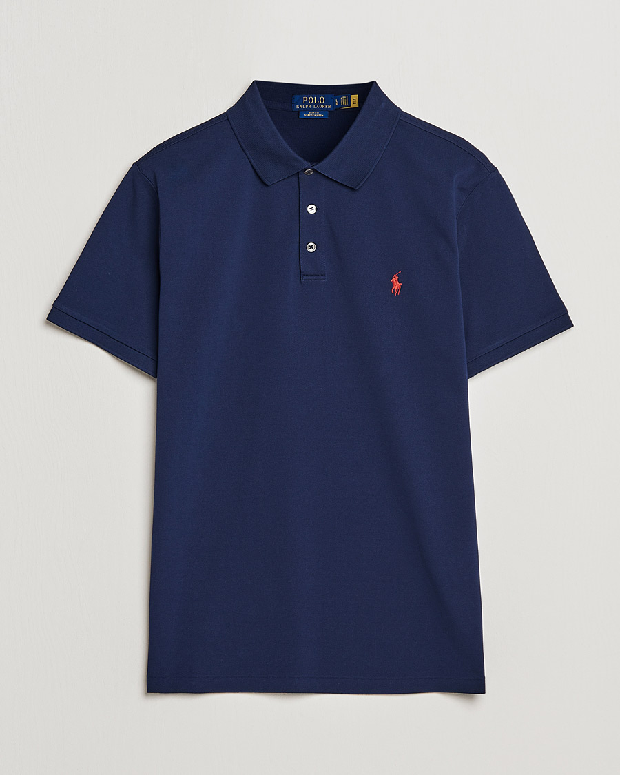 Herren | Poloshirts | Polo Ralph Lauren | Slim Fit Stretch Polo Refined Navy