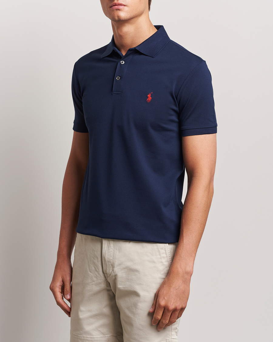 Herren | Poloshirts | Polo Ralph Lauren | Slim Fit Stretch Polo Refined Navy