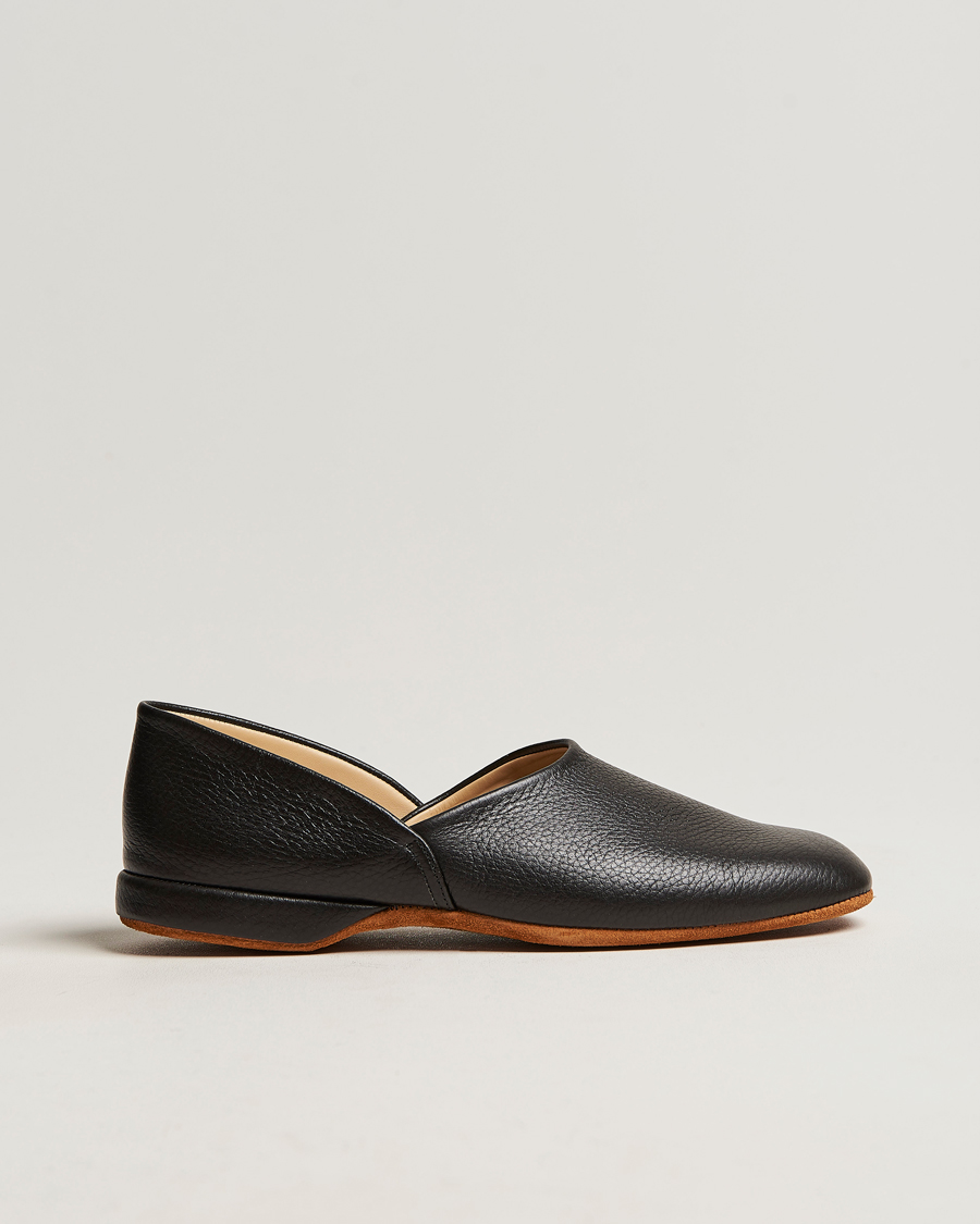 Herren | Sandalen & Pantoletten | Crockett & Jones | Grecian Home Slipper Black