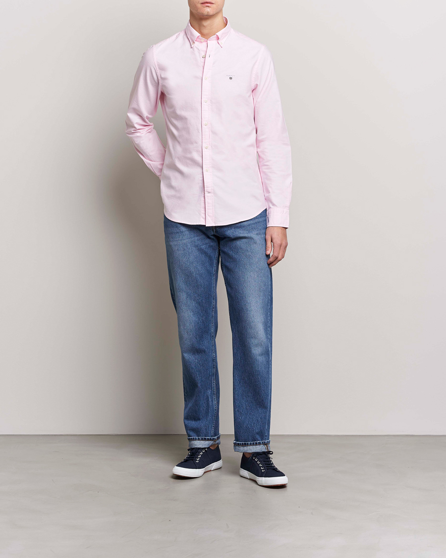 Herren | Hemden | GANT | Slim Fit Oxford Shirt Light Pink