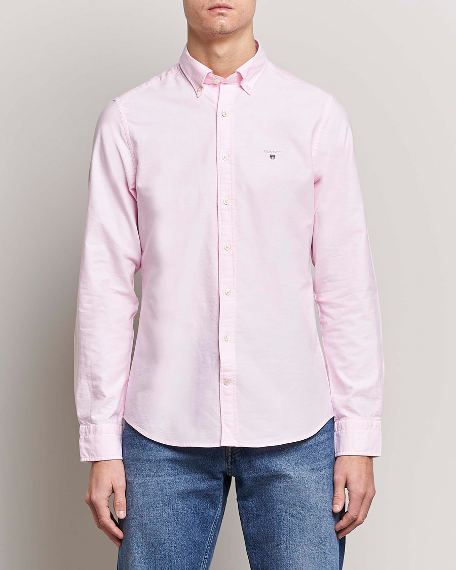 Herren | Hemden | GANT | Slim Fit Oxford Shirt Light Pink