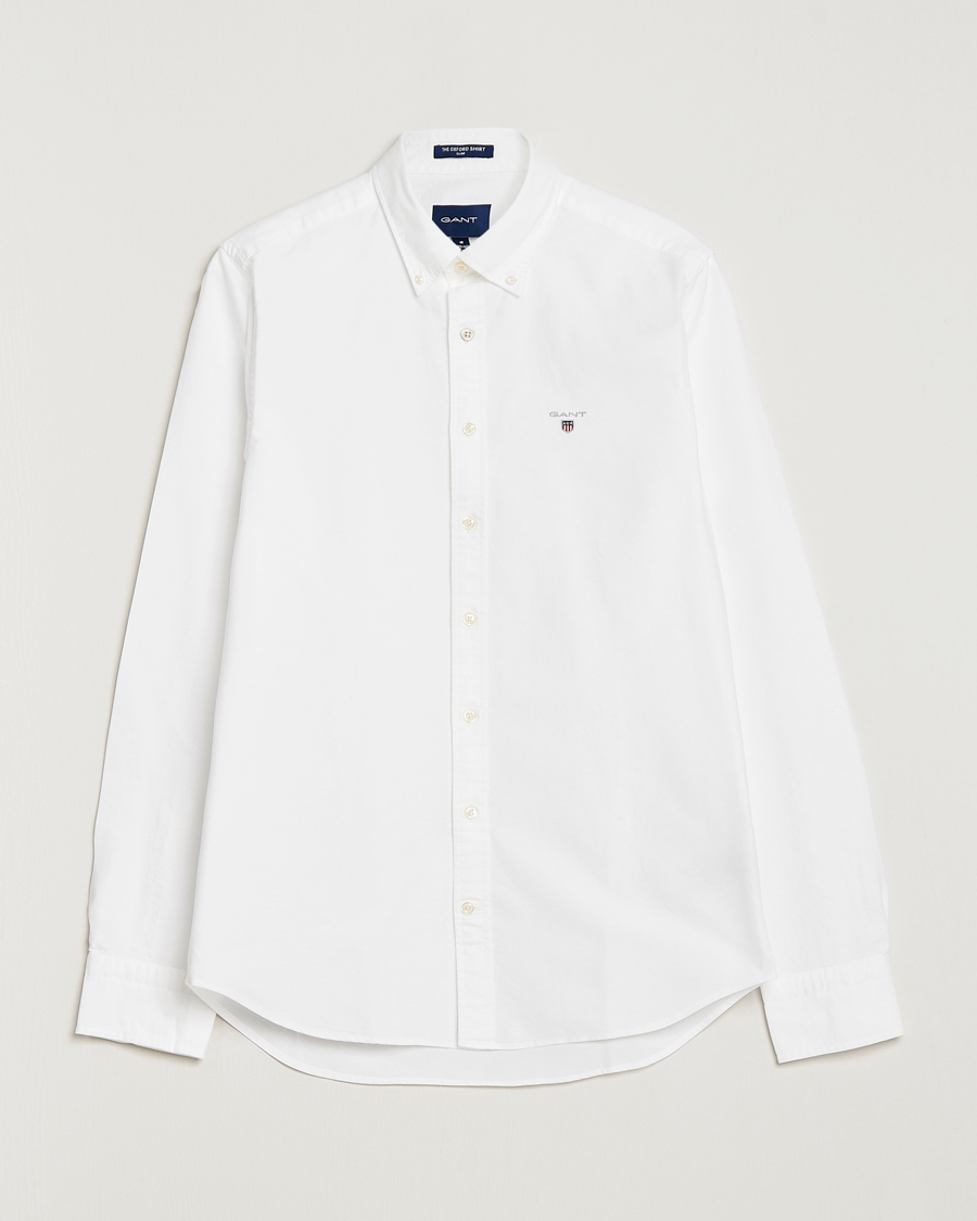Herren | Hemden | GANT | Slim Fit Oxford Shirt White