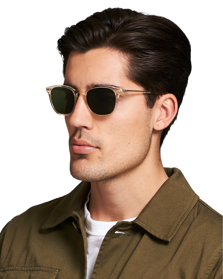 Herren | Oliver Peoples Heaton Sunglasses Buff/Green | Oliver Peoples | Heaton Sunglasses Buff/Green