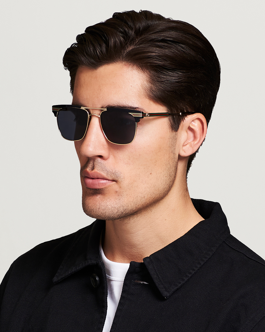 Herren | Gucci GG0287S Sunglasses Black | Gucci | GG0287S Sunglasses Black