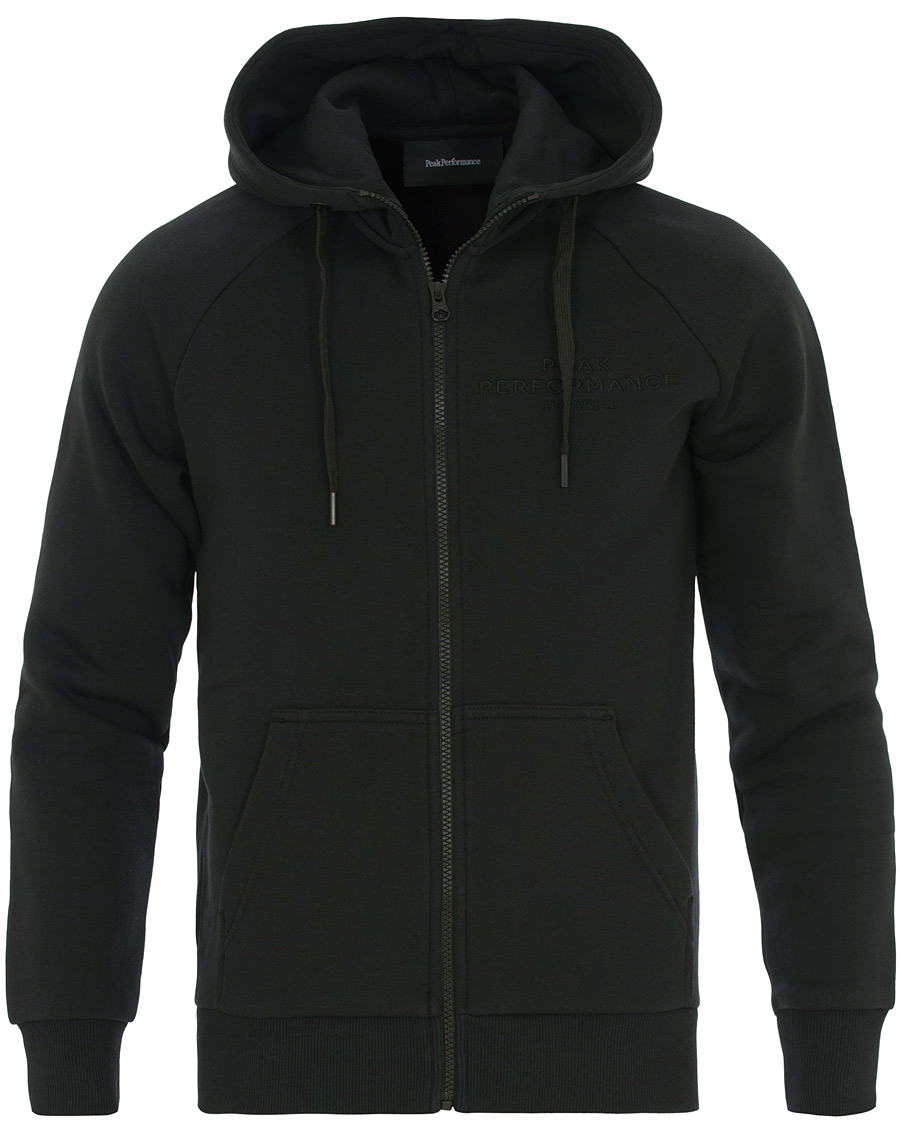 Herren | Pullover | Peak Performance | Original Full Zip Hoodie Black